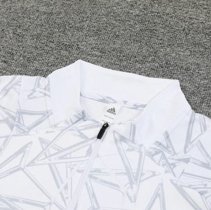 Real Madrid White Grid Tracksuit